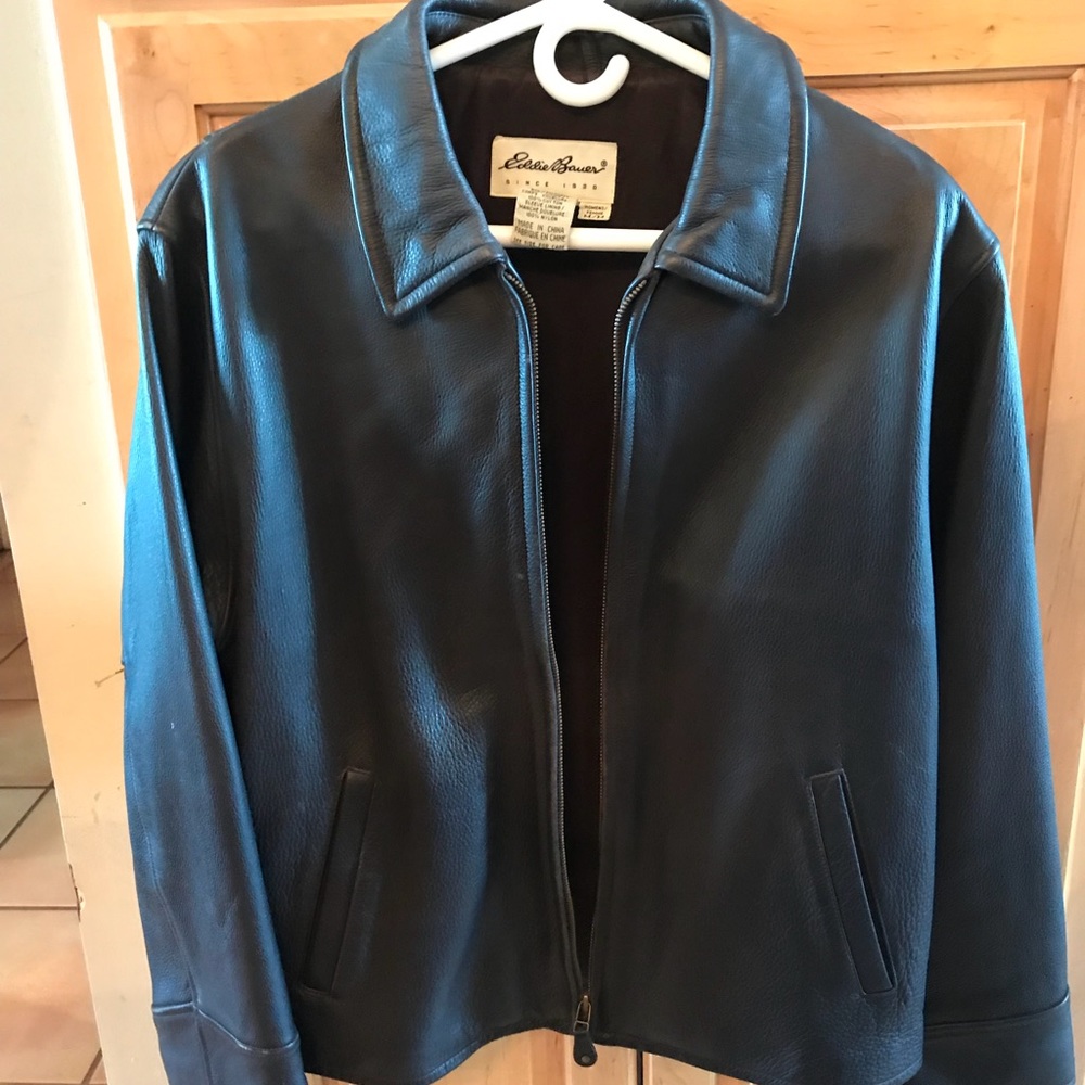 Eddie brown leather jacket